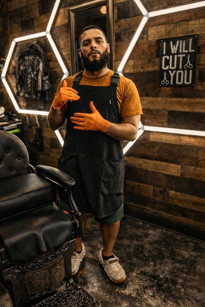 Master barber at work